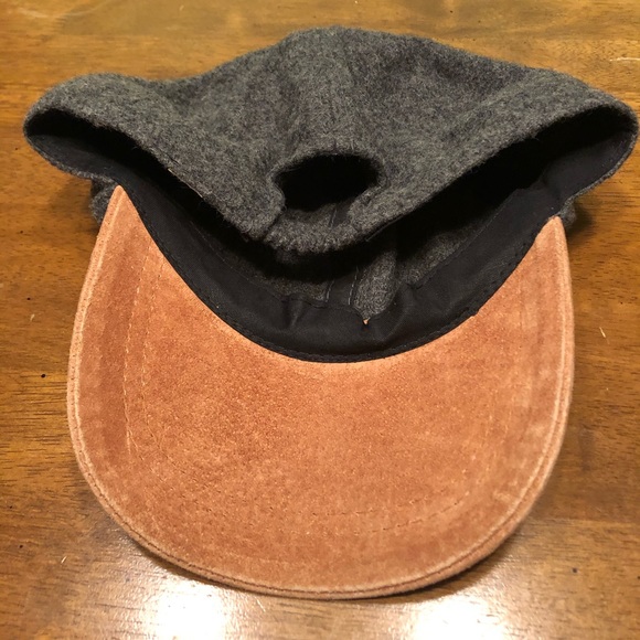 Vintage Wool Rayon Gray and Tan Hat Cap - Picture 6 of 8